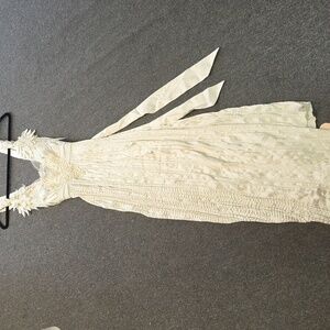 Elegant Cream Maxi Dress